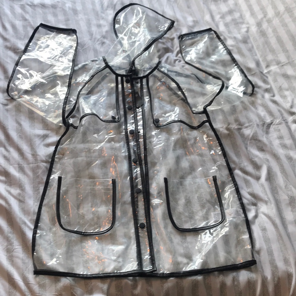 Clear rain coat